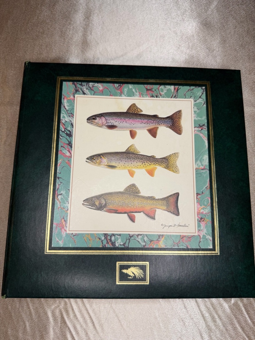 Joseph R. Tomelleri Trout Illustration Fly Fishing 3-Ring Photo Album Binder